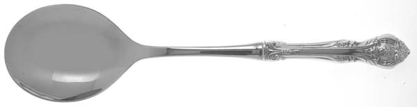 King Edward (Sterling, 1936, No Monos) Salad Servng Spoon with Stainless Bowl