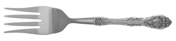 King Edward (Sterling, 1936, No Monos) Cold Meat Fork Large, Stainless Tines HC