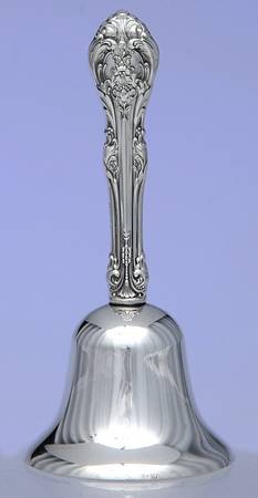 King Edward (Sterling, 1936, No Monos) Bell (w/Silverplate Bowl)