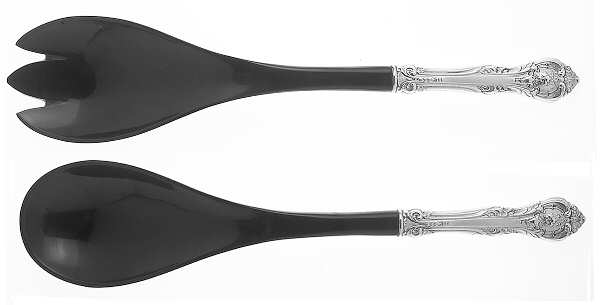 King Edward (Sterling, 1936, No Monos) Plastic Bowl 2-Piece Salad Set by Gorham Silver