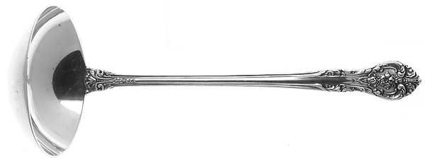 King Edward (Sterling, 1936, No Monos) Solid Piece Cream Ladle