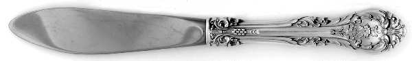 King Edward (Sterling, 1936, No Monos) Hollow Handle Master Butter Knife by Gorham Silver