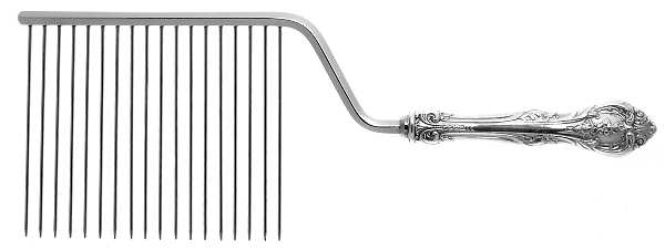 King Edward (Sterling, 1936, No Monos) Cake Breaker with Silverplate Prongs