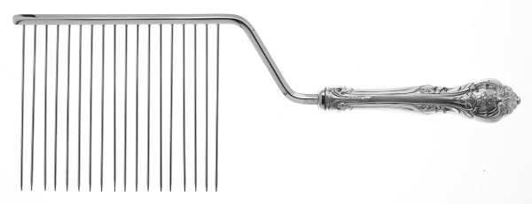 King Edward (Sterling, 1936, No Monos) Cake Breaker with Silverplate Prongs