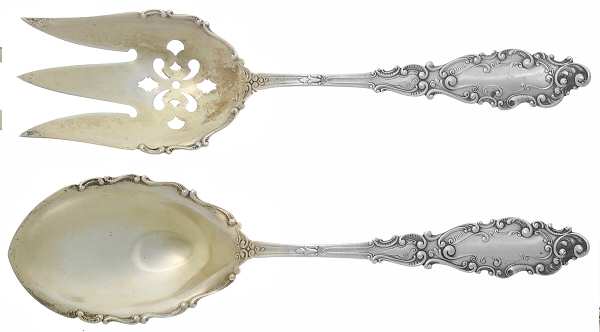 Luxembourg (Sterling, 1893) (2 Pc) Solid Salad Set