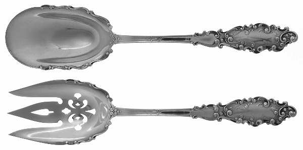 Luxembourg (Sterling, 1893) Solid Oversized Serving Salad Set