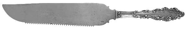 Luxembourg (Sterling, 1893) Cake Saw Solid Piece