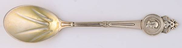 Medallion (Sterling, 1864) Ice Cream Spoon Individual by Gorham Silver
