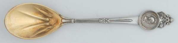Medallion (Sterling, 1864) Coin Ice Cream Spoon Individual