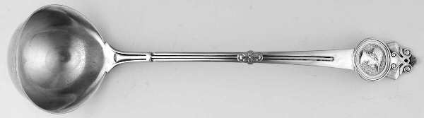 Medallion (Sterling, 1864) Coin Solid Piece Cream Ladle