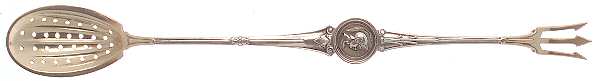 Medallion (Sterling, 1864) Combination Olive Fork/Spoon