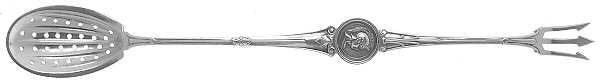 Medallion (Sterling, 1864) Combination Olive Fork/Spoon