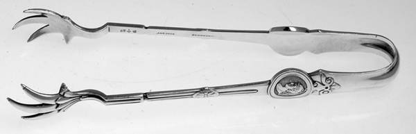 Medallion (Sterling, 1864) Large Sugar Tongs by Gorham Silver