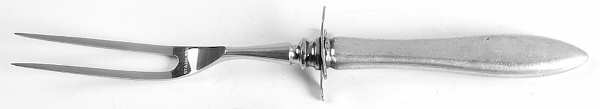 Mothers-Old (Sterling, 1875) Small Steak Carving Fork with Stainless Prongs