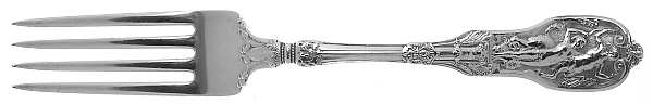 Mythologique (Sterling, 1894, Old, NoBeads, NoFaceBow) Fork