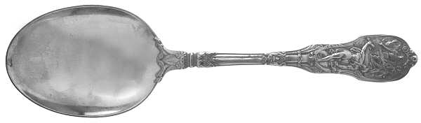 Mythologique (Sterling, 1894, Old, NoBeads, NoFaceBow) Solid Serving Spoon