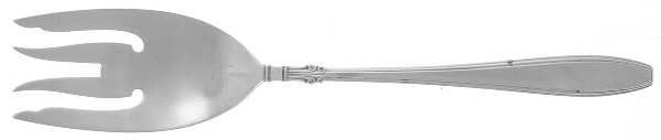 Nocturne (Sterlng, 1938, No Monos) Medium Solid Cold Meat Serving Fork by Gorham Silver