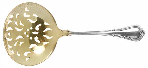 Norfolk-Villa Norfolk (Sterling) Solid Bon Bon Spoon with Pierced Bowl