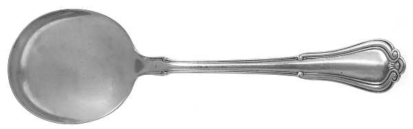 Norfolk-Villa Norfolk (Sterling) Round Bowl Soup Spoon (Gumbo)