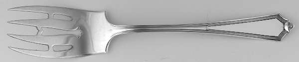 Plymouth (Sterling, 1911) Large Solid Cold Meat Serving Fork by Gorham Silver