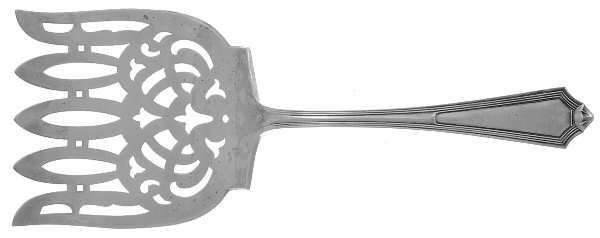 Plymouth (Sterling, 1911) Large Solid Asparagus Serving Fork by Gorham Silver