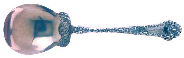 Poppy (Sterling, 1902) Solid Salad Serving Spoon by Gorham Silver