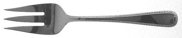 Ribbon Edge II (Stainless) Medium Solid Cold Meat Serving Fork