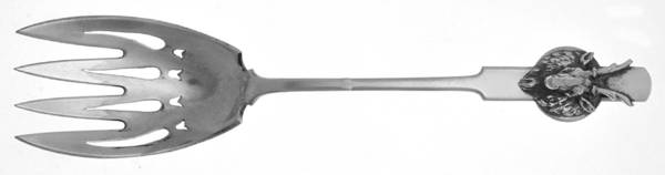 Saxon Stag (Coin, 1855) Vegetable Serving Fork (Solid)