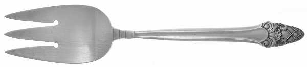 Sovereign-Old (Sterling, 1941, Old)  Medium Solid Cold Meat Serving Fork