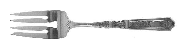 St. Dunstan Chased (Sterling, 1917) Individual Salad Fork