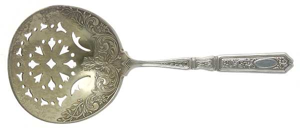 St. Dunstan Chased (Sterling, 1917) Solid Bon Bon Spoon by Gorham Silver