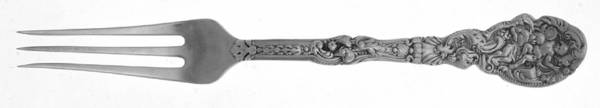 Versailles (Sterling, 1888, No Monograms) Individual Solid Fruit Fork