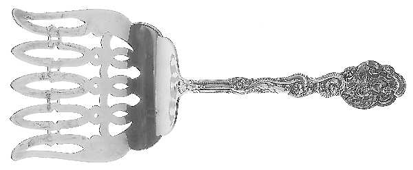 Versailles (Sterling, 1888, No Monograms) Solid Attached Asparagus Server 5 Prong