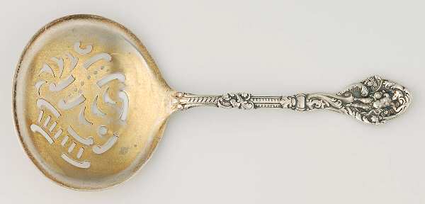 Versailles (Sterling, 1888, No Monograms) Solid Bon Bon Spoon with Pierced Bowl
