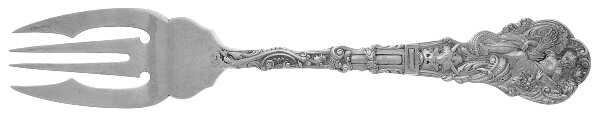 Versailles (Sterling, 1888, No Monograms) Large Individual Solid Fish/Salad Fork