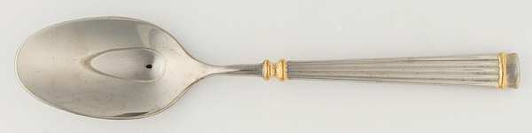 Acropole Dore (Stainless, Gold Acct) Tablespoon (Serving Spoon) by Guy Degrenne