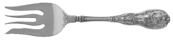 Mythologique (Strl, New, Bead, Face Bowl) Medium Solid Cold Meat Serving Fork