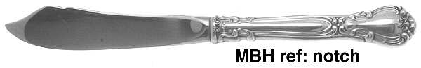 Chantilly (Sterling, 1950, "Gorham", No Monograms) Hollow Handle Master Butter Knife