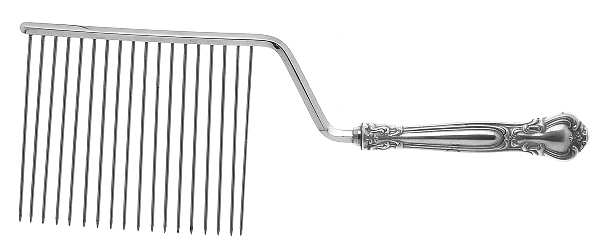 Chantilly (Sterling, 1950, "Gorham", No Monograms) Cake Breaker with Silverplate Prongs by Gorham Silver