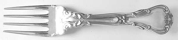 Chantilly (Sterling, 1950, "Gorham", No Monograms) Baby Fork