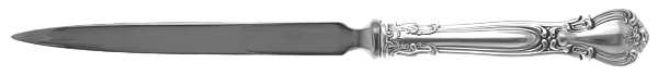 Chantilly (Sterling, 1950, "Gorham", No Monograms) Letter Opener with Stainless Blade