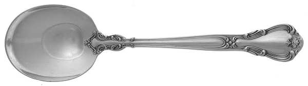 Chantilly (Sterling, 1950, "Gorham", No Monograms) Round Bowl Soup Spoon (Cream Soup)