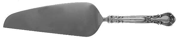 Chantilly (Sterling, 1950, "Gorham", No Monograms) Pie & Cake Server with Stainless Blade