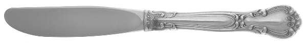 Chantilly (Sterling, 1950, "Gorham", No Monograms) Modern Hollow Butter Spreader (Stainless)