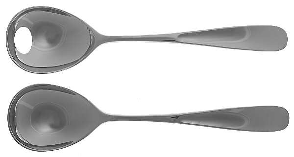 Vivianna (Stainless, Glossy) Solid Serving Set