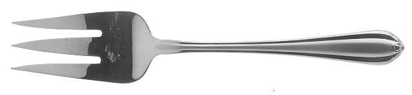 Melon Bud Frosted (Stainless) Medium Solid Cold Meat Serving Fork
