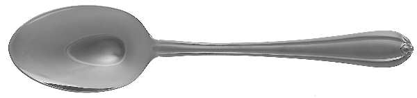 Melon Bud Frosted (Stainless) Tablespoon (Serving Spoon)