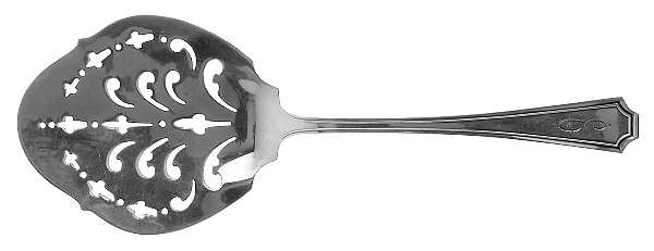 Fairfax (Sterling, 1910, Monograms) Tomato Server, Solid Piece