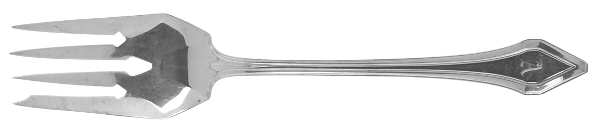 Clermont (Sterling, 1915, Monograms) Individual Salad Fork by Gorham Silver