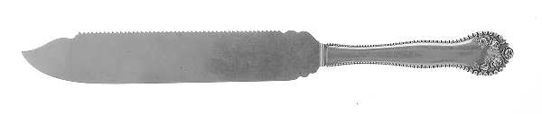 Lancaster (Sterling, 1897, Monograms) Cake Saw Solid Piece